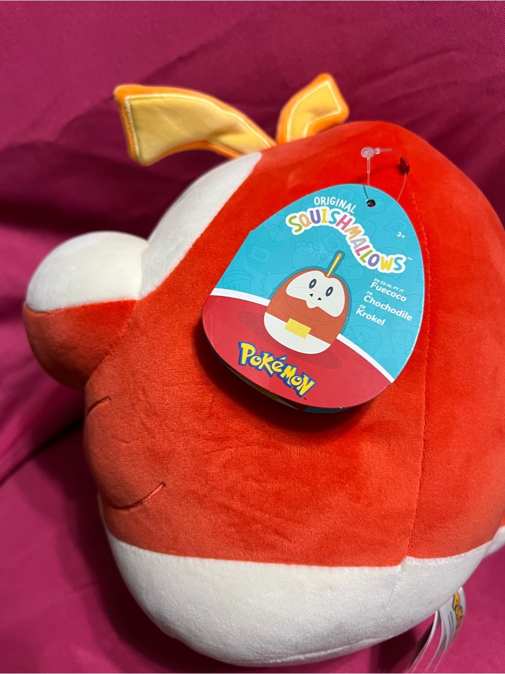 Pokemon Squishmallow, FUECOCO, 10 inch  Plush Character Toy, NWT - Picture 7 of 8